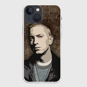 Чехол для iPhone 13 mini с принтом EMINM в Санкт-Петербурге,  |  | eminem | eminm | marshall bruce mathers iii | slim shady | маршалл брюс мэтерс iii | рэпер | слим шейди | эминем