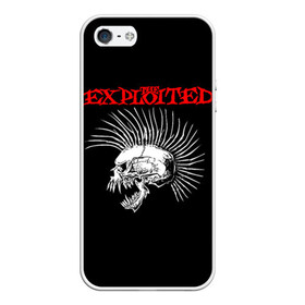 Чехол для iPhone 5/5S матовый с принтом The Exploited в Санкт-Петербурге, Силикон | Область печати: задняя сторона чехла, без боковых панелей | Тематика изображения на принте: exploited | punks | punks not dead | the exploited | панк не сдох | панки | уоти | череп | эксплоитед