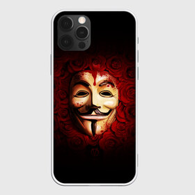 Чехол для iPhone 12 Pro Max с принтом Кровавая маска в Санкт-Петербурге, Силикон |  | Тематика изображения на принте: красный фон | кровь | лицо в крови | маска | маска в крови | популярная маска | розы