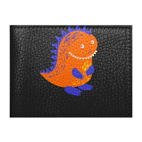 Обложка для студенческого билета с принтом Оранжевый дракончин-динозаврик в Санкт-Петербурге, натуральная кожа | Размер: 11*8 см; Печать на всей внешней стороне | Тематика изображения на принте: dino | волшебный | дино | динозавр | динозаврик | дракон | дракончик | дракоша | змей горыныч | змея | змий | малыш | милашка | милый | парк юрского периода | сказка | сказочный | фэнтези