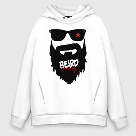 Мужское худи Oversize хлопок с принтом Хипстер в Санкт-Петербурге, френч-терри — 70% хлопок, 30% полиэстер. Мягкий теплый начес внутри —100% хлопок | боковые карманы, эластичные манжеты и нижняя кромка, капюшон на магнитной кнопке | beard | bearded man | brutal | fashionable | hairstyle | hippie | hipster | man | mustache | борода | бородач | брутальный | модная | мужчина | очки | прическа | усы | хиппи | хипстер