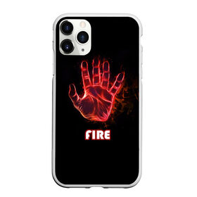 Чехол для iPhone 11 Pro Max матовый с принтом FIRE в Санкт-Петербурге, Силикон |  | Тематика изображения на принте: amoled | огонь | пальцы | рука в огне | рука человека