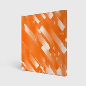 Холст квадратный с принтом Оранжевый градиент в Санкт-Петербурге, 100% ПВХ |  | блеск | геометрия | градиент | линии | оранжевый | полосы