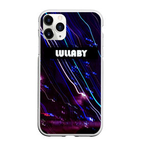 Чехол для iPhone 11 Pro Max матовый с принтом LULLABY в Санкт-Петербурге, Силикон |  | Тематика изображения на принте: glitch | неоновые полоски | неоновый дождь | трендовый дизайн | фейерверк