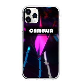 Чехол для iPhone 11 Pro Max матовый с принтом CAMELLIA в Санкт-Петербурге, Силикон |  | Тематика изображения на принте: абстракция | геометрия | неоновый огонь | неоновый полосы | неоновый свет