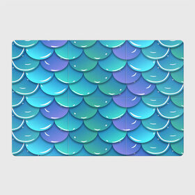 Магнитный плакат 3Х2 с принтом Чишуйка в Санкт-Петербурге, Полимерный материал с магнитным слоем | 6 деталей размером 9*9 см | мода | рыбы | стиль | стильныевещи | узор | чешуярыбы | чишуя