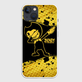 Чехол для iPhone 13 с принтом BENDY AND THE INK MACHINE. в Санкт-Петербурге,  |  | bendy | bendy and the ink machine | бенди | бенди и чернильная машина | большие чудеса | взлёты и падения | движущиеся картинки | последняя бобина | старая песня