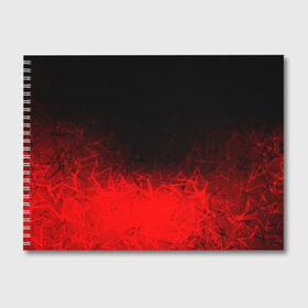 Альбом для рисования с принтом КРАСНО-ЧЕРНЫЙ ГРАДИЕНТ в Санкт-Петербурге, 100% бумага
 | матовая бумага, плотность 200 мг. | black | blood | fire | red | stars | градиент | звезды | красный | кровь | огонь | текстуры | узор | черный
