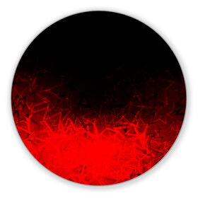 Коврик для мышки круглый с принтом КРАСНО-ЧЕРНЫЙ ГРАДИЕНТ в Санкт-Петербурге, резина и полиэстер | круглая форма, изображение наносится на всю лицевую часть | black | blood | fire | red | stars | градиент | звезды | красный | кровь | огонь | текстуры | узор | черный