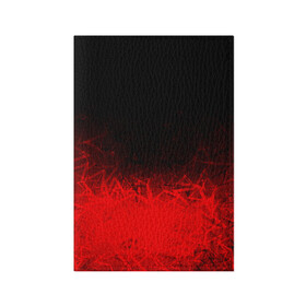 Обложка для паспорта матовая кожа с принтом КРАСНО-ЧЕРНЫЙ ГРАДИЕНТ в Санкт-Петербурге, натуральная матовая кожа | размер 19,3 х 13,7 см; прозрачные пластиковые крепления | Тематика изображения на принте: black | blood | fire | red | stars | градиент | звезды | красный | кровь | огонь | текстуры | узор | черный