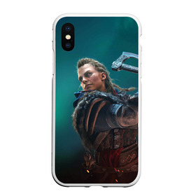 Чехол для iPhone XS Max матовый с принтом ASSASSINS CREED VALHALLA в Санкт-Петербурге, Силикон | Область печати: задняя сторона чехла, без боковых панелей | eivor | valhalla | vikings | ассасин крид вальгала | ассасин крид вальхалла | ассассин крид | вальгалла | вальхалла | викинг | викинги | северное сияние | эйвор