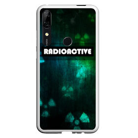 Чехол для Honor P Smart Z с принтом RADIOACTIVE в Санкт-Петербурге, Силикон | Область печати: задняя сторона чехла, без боковых панелей | Тематика изображения на принте: значок радиации | металл текстура | метро | радиация | сталкер