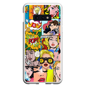 Чехол для Samsung S10E с принтом Pop Art в Санкт-Петербурге, Силикон | Область печати: задняя сторона чехла, без боковых панелей | pop art | wow | девушки | искусство | поп арт | стиль