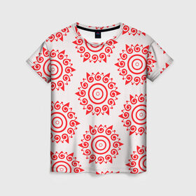 Женская футболка 3D с принтом Цишань Вэнь в Санкт-Петербурге, 100% полиэфир ( синтетическое хлопкоподобное полотно) | прямой крой, круглый вырез горловины, длина до линии бедер | вэнь жохань | вэнь нин | магистр дьявольского культа | солнце | узор | цишань вэнь