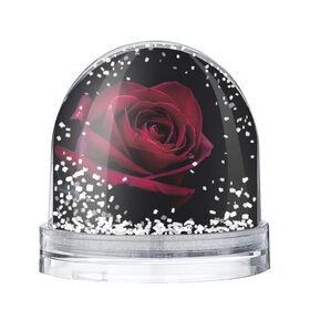 Снежный шар с принтом роза в Санкт-Петербурге, Пластик | Изображение внутри шара печатается на глянцевой фотобумаге с двух сторон | гибридная роза | красная роза | роза | чайная роза | черная роза