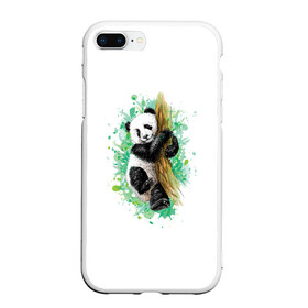 Чехол для iPhone 7Plus/8 Plus матовый с принтом Панда в Санкт-Петербурге, Силикон | Область печати: задняя сторона чехла, без боковых панелей | животные | звери | медведи | панда | панды