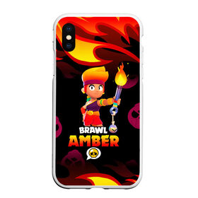 Чехол для iPhone XS Max матовый с принтом BRAWL STARS AMBER. в Санкт-Петербурге, Силикон | Область печати: задняя сторона чехла, без боковых панелей | Тематика изображения на принте: 8 bit | amber | brawl stars | colette | crow | gale | leon | max | mecha | mecha crow | mr.p | sally leon | shark | tara | virus 8 bit | werewolf leon | акула | амбер | берли | бравл старс | ворон | коллет | макс | оборотень