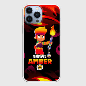 Чехол для iPhone 13 Pro Max с принтом BRAWL STARS AMBER. в Санкт-Петербурге,  |  | Тематика изображения на принте: 8 bit | amber | brawl stars | colette | crow | gale | leon | max | mecha | mecha crow | mr.p | sally leon | shark | tara | virus 8 bit | werewolf leon | акула | амбер | берли | бравл старс | ворон | коллет | макс | оборотень