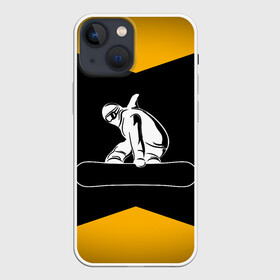 Чехол для iPhone 13 mini с принтом Сноубордист в Санкт-Петербурге,  |  | Тематика изображения на принте: snowboard | snowboarding | горные лыжи | прыжок | сноуборд | сноубординг | сноубордист | экстрим