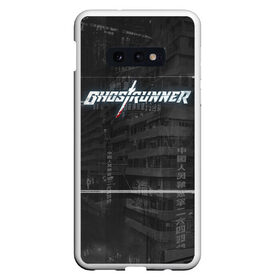 Чехол для Samsung S10E с принтом Ghostrunner в Санкт-Петербурге, Силикон | Область печати: задняя сторона чехла, без боковых панелей | Тематика изображения на принте: action | cyber | cyberpunk | game | games | ghost runner | ghostrunner | ninja | гост ранер | гостраннер | игра | игры | кибер | ниндзя | призрачный беглец | экшен