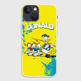 Чехол для iPhone 13 mini с принтом Donald duck (Рыбалка) в Санкт-Петербурге,  |  | donald duck | walt disney | герой | мультфильмов | селезень | студии