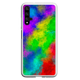 Чехол для Honor 20 с принтом Multicolored в Санкт-Петербурге, Силикон | Область печати: задняя сторона чехла, без боковых панелей | Тематика изображения на принте: abstract | colorful | holi | neon | pattern | rainbow | texture | абстракция | граффити | дым | искусство | кислота | кислотный | краска | красочный | микс | неоновый | облака | радуга | радужный | текстура | туман | узор | холи