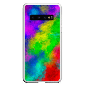 Чехол для Samsung Galaxy S10 с принтом Multicolored в Санкт-Петербурге, Силикон | Область печати: задняя сторона чехла, без боковых панелей | abstract | colorful | holi | neon | pattern | rainbow | texture | абстракция | граффити | дым | искусство | кислота | кислотный | краска | красочный | микс | неоновый | облака | радуга | радужный | текстура | туман | узор | холи