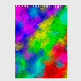 Скетчбук с принтом Multicolored в Санкт-Петербурге, 100% бумага
 | 48 листов, плотность листов — 100 г/м2, плотность картонной обложки — 250 г/м2. Листы скреплены сверху удобной пружинной спиралью | Тематика изображения на принте: abstract | colorful | holi | neon | pattern | rainbow | texture | абстракция | граффити | дым | искусство | кислота | кислотный | краска | красочный | микс | неоновый | облака | радуга | радужный | текстура | туман | узор | холи