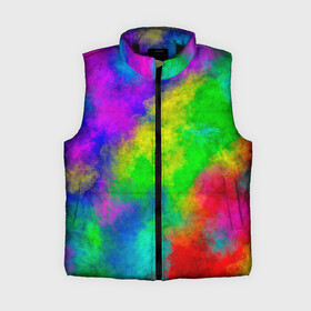 Женский жилет утепленный 3D с принтом Multicolored в Санкт-Петербурге,  |  | abstract | colorful | holi | neon | pattern | rainbow | texture | абстракция | граффити | дым | искусство | кислота | кислотный | краска | красочный | микс | неоновый | облака | радуга | радужный | текстура | туман | узор | холи