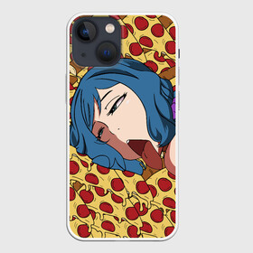 Чехол для iPhone 13 mini с принтом АХЕГАО ПИЦЦА в Санкт-Петербурге,  |  | ahegao | anime | pizza | аниме | ахегао | пицца