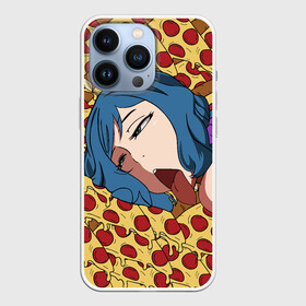 Чехол для iPhone 13 Pro с принтом АХЕГАО ПИЦЦА в Санкт-Петербурге,  |  | ahegao | anime | pizza | аниме | ахегао | пицца