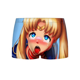 Мужские трусы 3D с принтом SAILOR MOON AHEGAO в Санкт-Петербурге, 50% хлопок, 50% полиэстер | классическая посадка, на поясе мягкая тканевая резинка | Тематика изображения на принте: ahegao | anime | sailor moon | sailor moon ahegao | аниме | ахегао | сейлор мун | сейлор мун ахегао | сэйлор мун