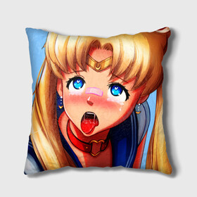 Подушка 3D с принтом SAILOR MOON AHEGAO в Санкт-Петербурге, наволочка – 100% полиэстер, наполнитель – холлофайбер (легкий наполнитель, не вызывает аллергию). | состоит из подушки и наволочки. Наволочка на молнии, легко снимается для стирки | Тематика изображения на принте: ahegao | anime | sailor moon | sailor moon ahegao | аниме | ахегао | сейлор мун | сейлор мун ахегао | сэйлор мун