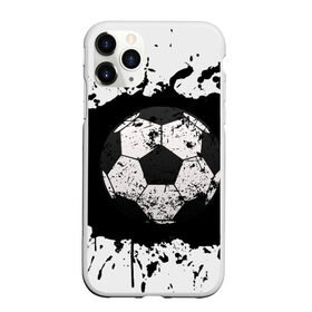 Чехол для iPhone 11 Pro Max матовый с принтом Soccer Ball в Санкт-Петербурге, Силикон |  | Тематика изображения на принте: ball | football | soccer | брызги | мяч | футбол | футбольный мяч