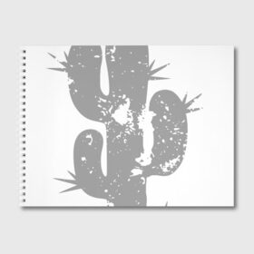 Альбом для рисования с принтом Просто Кактус в Санкт-Петербурге, 100% бумага
 | матовая бумага, плотность 200 мг. | cactus | кактус | колючка | растение | шипы