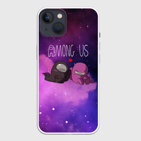 Чехол для iPhone 13 с принтом Among Us Love (Z) в Санкт-Петербурге,  |  | among us | among us 2 | amongus | fortegreen | impostor | innersloth | medbay | амонгус | джейсон вурхиз | клан шляпок | предатель | самозванец | среди нас | стэн пайнс | чумной доктор