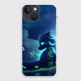Чехол для iPhone 13 mini с принтом Панда и лиса в Санкт-Петербурге,  |  | 2021 | гирлянда | звезды | лес | лиса | лиса и лес | лисенок | лисичка | лисы | небо | новый год | ночное небо | облако | панда | панды | с лесой | с лисенком | с лисичкой | с лисой | с пандой | фауна