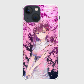 Чехол для iPhone 13 mini с принтом SAKURA в Санкт-Петербурге,  |  | anime | girl | love | весна | девочка | девушка | дерево | любовь | милашка | милая | сакура | цветы