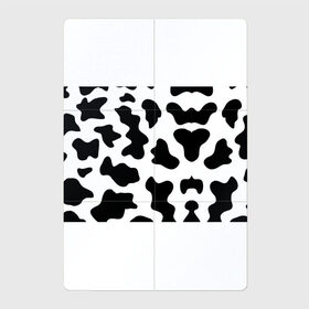 Магнитный плакат 2Х3 с принтом Му-му в Санкт-Петербурге, Полимерный материал с магнитным слоем | 6 деталей размером 9*9 см | Тематика изображения на принте: абстракция | бык | кожа коровы | корова | му му | пятна | черно белое | черно белые пятна