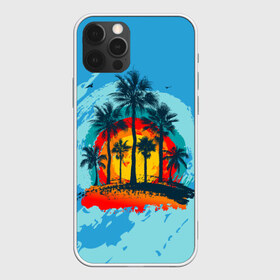 Чехол для iPhone 12 Pro Max с принтом Море Пальмы Песок в Санкт-Петербурге, Силикон |  | море | морские приключениясолнце | небо | отдых | пальмы | песок