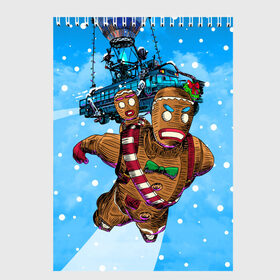 Скетчбук с принтом Пряничный человек в Санкт-Петербурге, 100% бумага
 | 48 листов, плотность листов — 100 г/м2, плотность картонной обложки — 250 г/м2. Листы скреплены сверху удобной пружинной спиралью | 2020 | 2021 | christmas | cookie | dabb | epic games | fortnite | gingerbread man | new year | santa clause | skin | year | год | даб | дэб | игры | новогодний | новый год | печенье | пряник | пряничный человечек | рождество | санта клаус | скин | фортнай