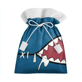 Подарочный 3D мешок с принтом Акула gawr gura в Санкт-Петербурге, 100% полиэстер | Размер: 29*39 см | Тематика изображения на принте: baby shark | gawr gura | акула | акуленок | акулы | с акулами | с акулой | челюсти
