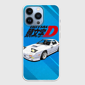 Чехол для iPhone 13 Pro с принтом Initial D машина на голубом фоне в Санкт-Петербурге,  |  | initial d | аниме | гонки | инициал ди | король дрифта | уличные гонки | фильм