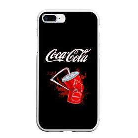 Чехол для iPhone 7Plus/8 Plus матовый с принтом Coca Cola в Санкт-Петербурге, Силикон | Область печати: задняя сторона чехла, без боковых панелей | coca cola | газировка | кола | лето | лимонад | свежесть | стакан