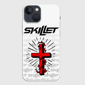 Чехол для iPhone 13 mini с принтом SKILLET в Санкт-Петербурге,  |  | skillet | skillet 2020 | skillet hero | skillet monster | skillet rose | группа skillet | скелет