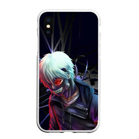 Чехол для iPhone XS Max матовый с принтом Токийский Гуль в Санкт-Петербурге, Силикон | Область печати: задняя сторона чехла, без боковых панелей | anime | render | tokyo ghoul | аниме | кен канеки | маска | токийский гуль | человек в маске
