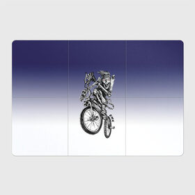 Магнитный плакат 3Х2 с принтом BMX в Санкт-Петербурге, Полимерный материал с магнитным слоем | 6 деталей размером 9*9 см | bike | bmx | bones | eyes | jaw | skeleton | skull | sport | велосипед | кости | пасть | скелет | спорт | череп