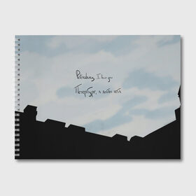 Альбом для рисования с принтом Небо и крыши в Санкт-Петербурге, 100% бумага
 | матовая бумага, плотность 200 мг. | petersburg | красивое небо | крыши | облака | романтика | санкт петербург