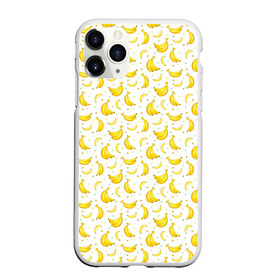 Чехол для iPhone 11 Pro Max матовый с принтом Банановый рай в Санкт-Петербурге, Силикон |  | Тематика изображения на принте: bananas | circle | fruit | pattern | бананы | кружок | узор | фрукт