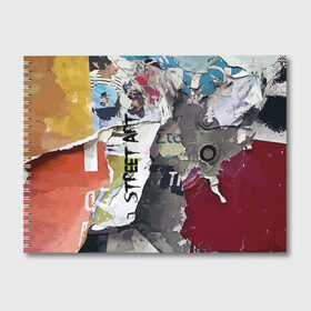 Альбом для рисования с принтом Street art в Санкт-Петербурге, 100% бумага
 | матовая бумага, плотность 200 мг. | art | color | paint | paper | street | vanguard | wall | авангард | бумага | искусство | краска | стена | улица | цвет